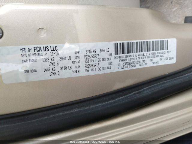 2C4RDGBG4GR212298 Dodge Grand Caravan Se
