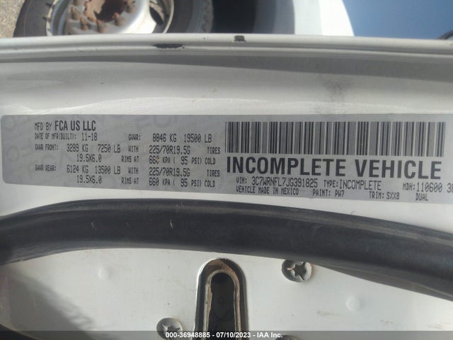 2018 Ram 5500, VIN: 3C7WRNFL7JG391825