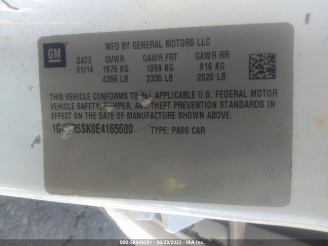 1G4PR5SK8E4165600 Buick Verano Convenience Group