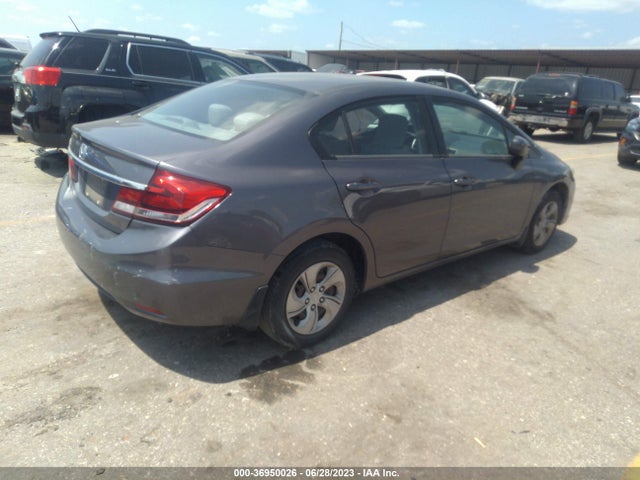 Honda Civic Sedan Lx 2014 2HGFB2F55EH512845 Image 4