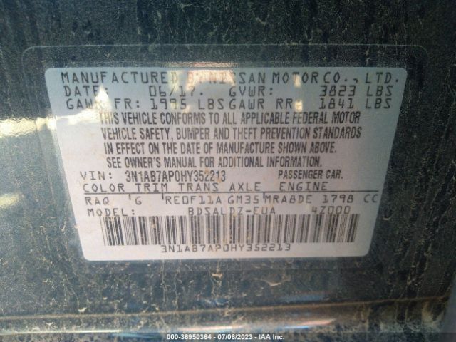 3N1AB7AP0HY352213 Nissan SENTRA SV