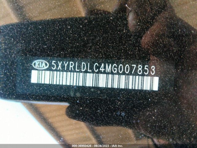 5XYRLDLC4MG007853 KIA SORENTO S