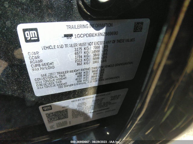 Chevrolet Silverado 1500 Custom 2022 1GCPDBEK6NZ569690 Image 9