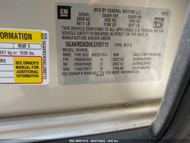 5GAKRCKD6EJ208712 Buick Enclave Premium
