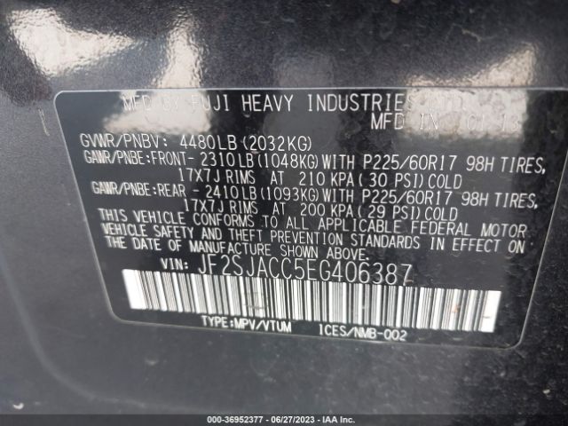 JF2SJACC5EG406387 Subaru Forester 2.5i Premium