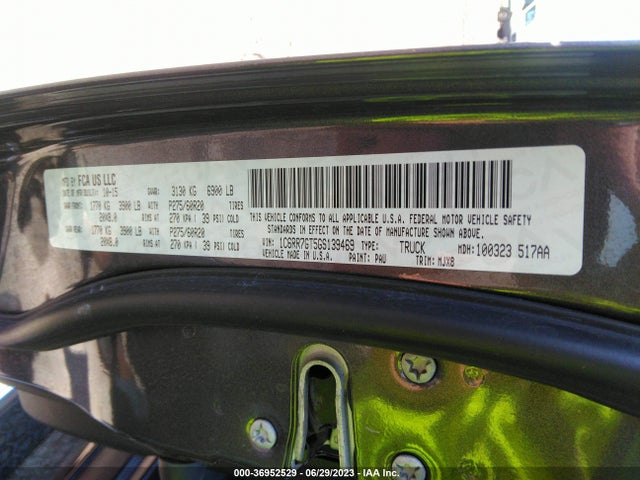 1C6RR7GT5GS139469 RAM 1500 Big Horn