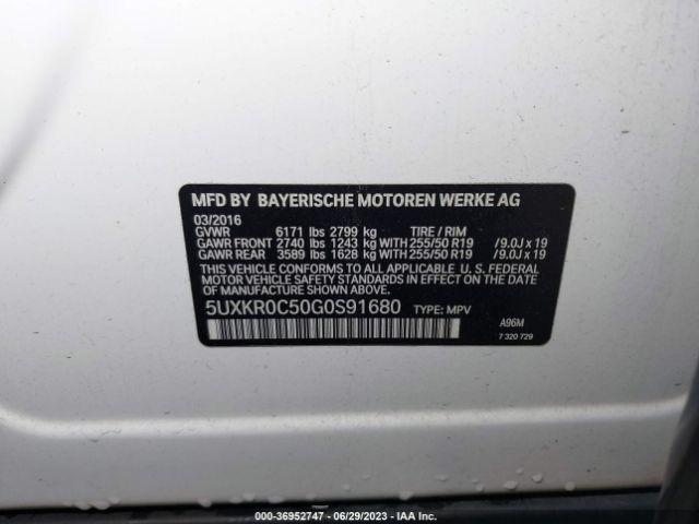 5UXKR0C50G0S91680 BMW X5 Xdrive35i