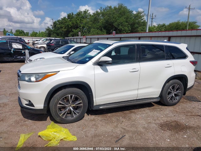 2016 TOYOTA HIGHLANDER XLE VIN: 5TDKKRFHXGS140696