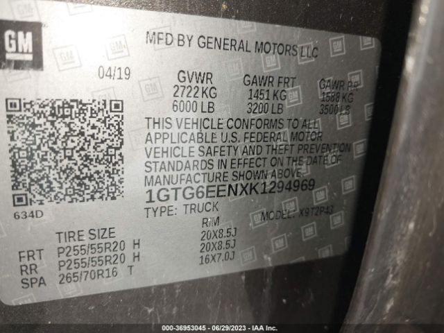 1GTG6EENXK1294969 GMC Canyon 4wd Denali