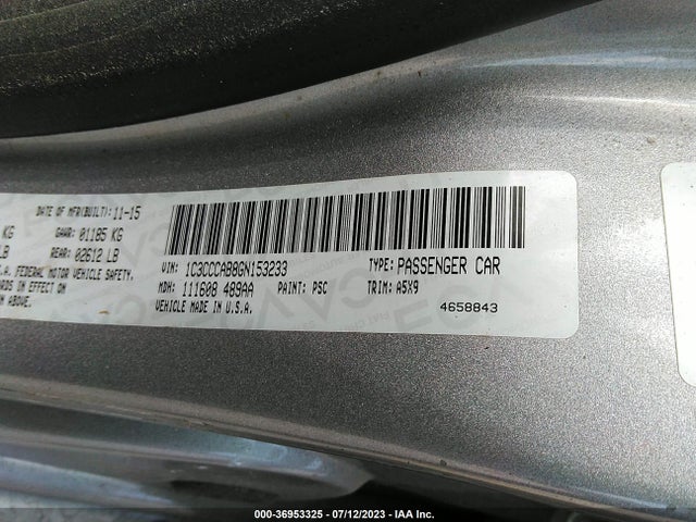 Chrysler 200 Limited 2016 1C3CCCAB8GN153233 Image 9