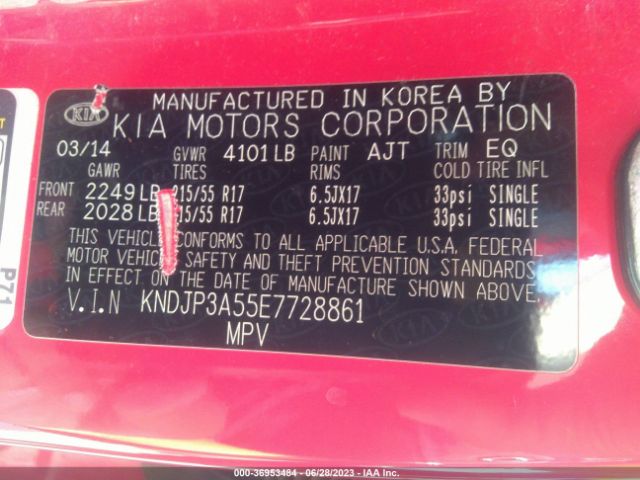 KNDJP3A55E7728861 KIA SOUL +