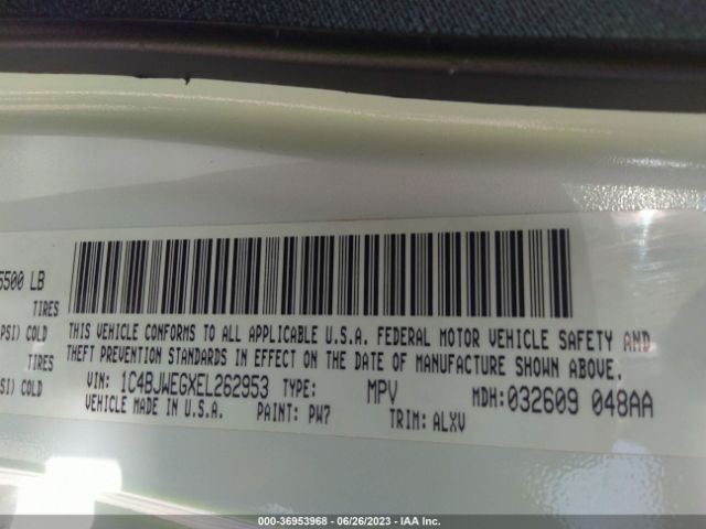 1C4BJWEGXEL262953 Jeep Wrangler Unlimited Sahara