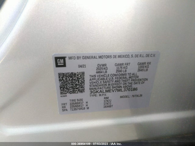 GMC Terrain Sle 2021 3GKALMEV7ML370186 Image 9