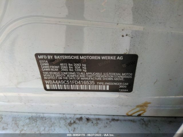 WBA4A9C51FD416535 BMW 4 Series 428i