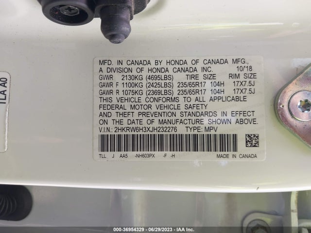 Honda CR-V LX 2018 2HKRW6H3XJH232276 Image 9