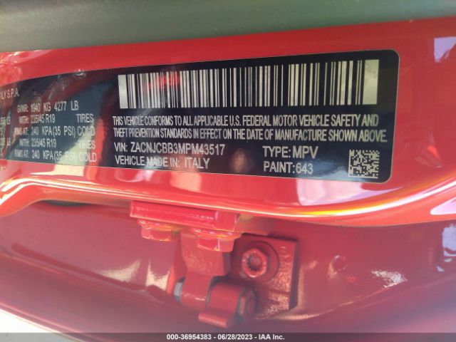 ZACNJCBB3MPM43517 Jeep Renegade Latitude