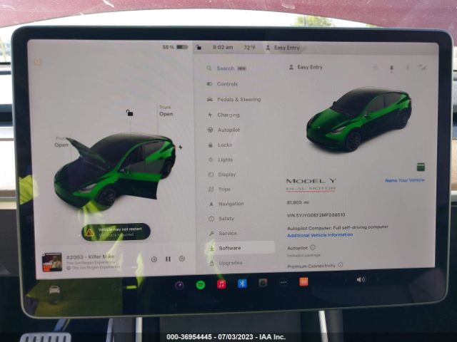 5YJYGDEF2MF098510 Tesla Model Y Performance