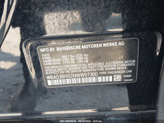 WBA53BH02MWW97300 BMW 5 Series 530i