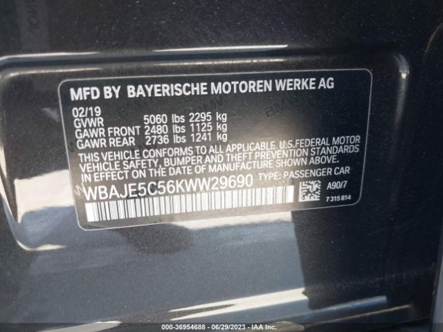 WBAJE5C56KWW29690 BMW 5 Series 540i