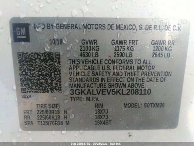 3GKALVEV5KL208110 GMC Terrain Slt