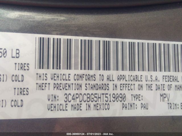 3C4PDCBG5HT519090 Dodge Journey Sxt