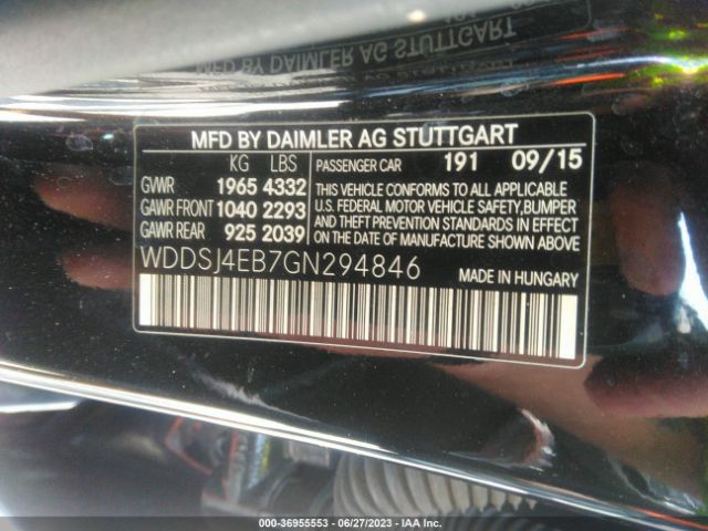 WDDSJ4EB7GN294846 Mercedes-Benz Cla Cla 250