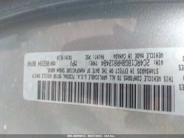 2C4RC1BG8HR812484 Chrysler Pacifica Touring-l