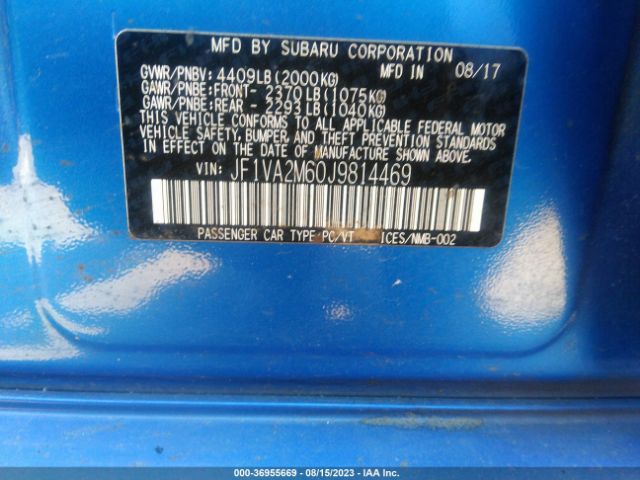 JF1VA2M60J9814469 Subaru Wrx Sti
