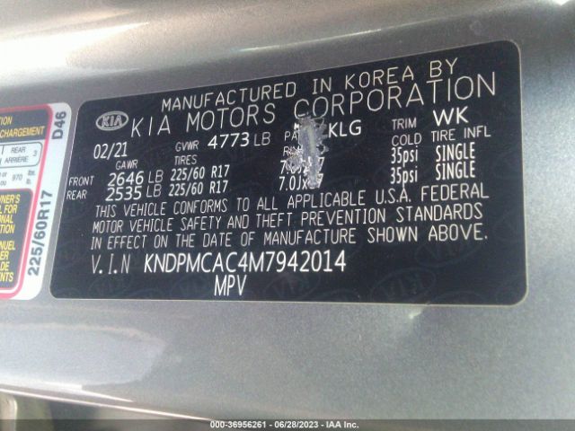 KNDPMCAC4M7942014 KIA Sportage Lx