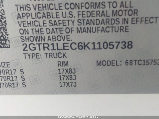 2GTR1LEC6K1105738 GMC SIERRA 1500 LIMITED