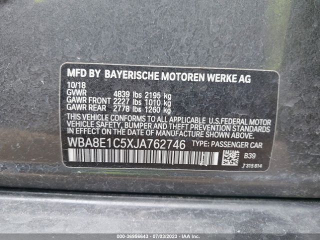 WBA8E1C5XJA762746 BMW 3 Series 330e Iperformance