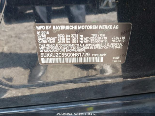 5UXKU2C55G0N81729 BMW X6 Xdrive35i