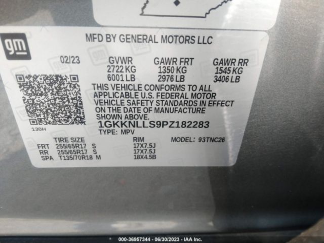 1GKKNLLS9PZ182283 GMC Acadia At4