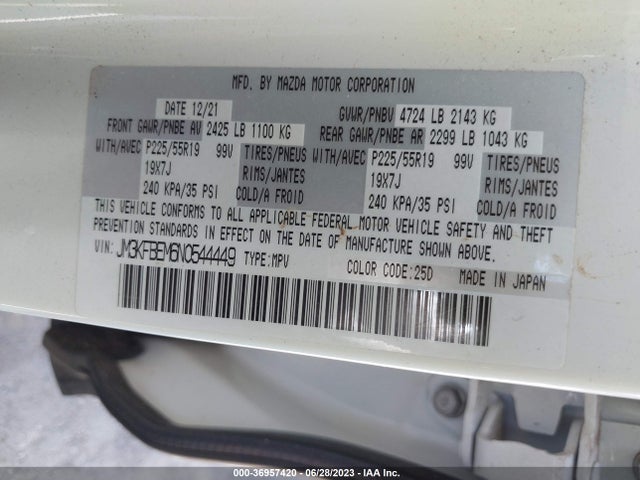 Mazda Cx-5 2.5 S Premium Plus 2022 JM3KFBEM6N0544449 Image 15