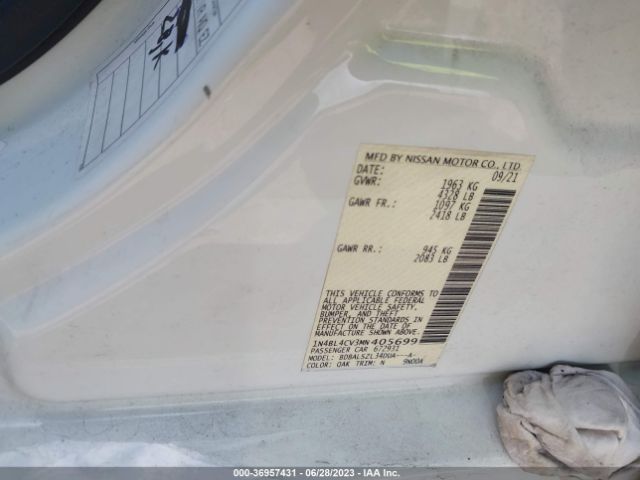 1N4BL4CV3MN405699 Nissan Altima 2.5 Sr