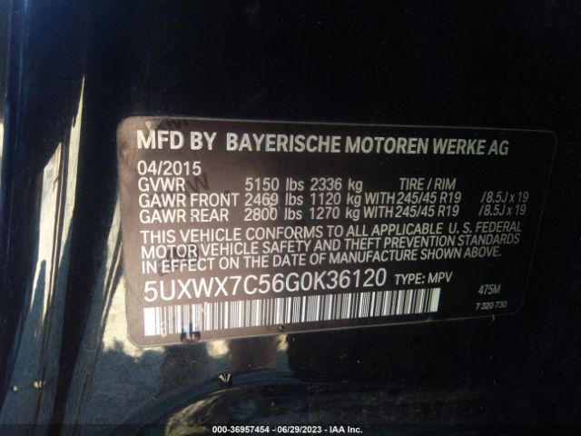 5UXWX7C56G0K36120 BMW X3 Xdrive35i