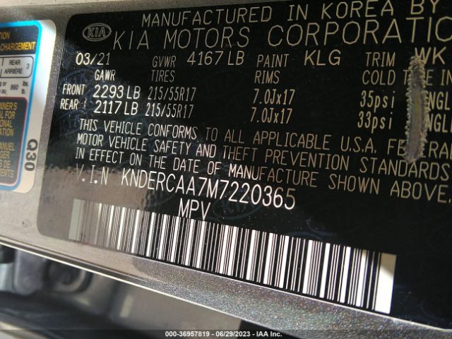 KNDERCAA7M7220365 KIA SELTOS EX