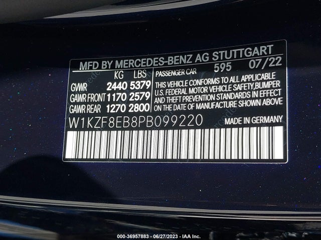 2023 Mercedes-Benz E-Class, VIN: W1KZF8EB8PB099220