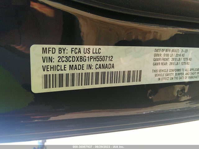 Dodge Charger Sxt 2023 2C3CDXBG1PH550712 Image 15