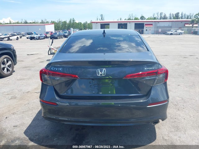 2022 HONDA CIVIC SEDAN SPORT VIN: 2HGFE2F50NH596743