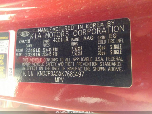 KNDJP3A5XK7681497 KIA SOUL +