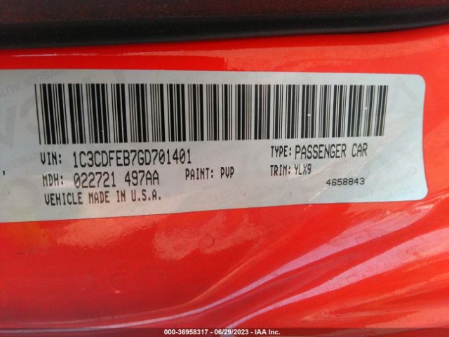 1C3CDFEB7GD701401 Dodge DART GT