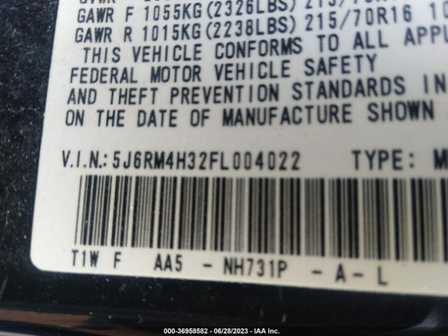 5J6RM4H32FL004022 Honda CR-V LX