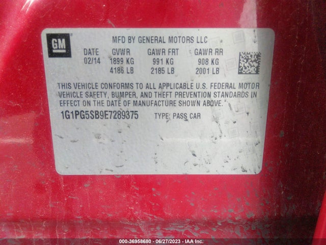 Chevrolet CRUZE LTZ 2014 1G1PG5SB9E7289375 Image 11
