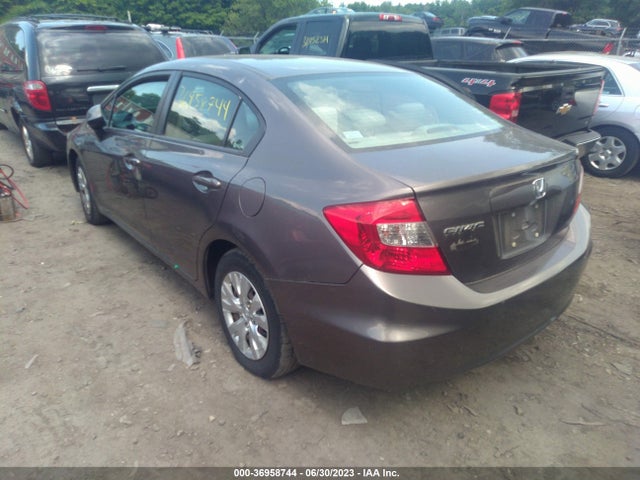 2012 HONDA CIVIC SDN LX VIN: 19XFB2F50CE336438