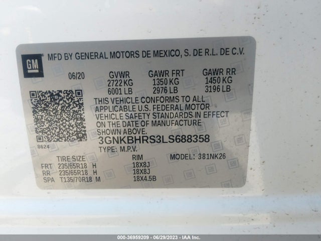 Chevrolet Blazer Lt 2020 3GNKBHRS3LS688358 Image 9