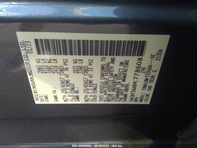 Nissan ROGUE S 2023 5N1BT3AA8PC778608 Image 16