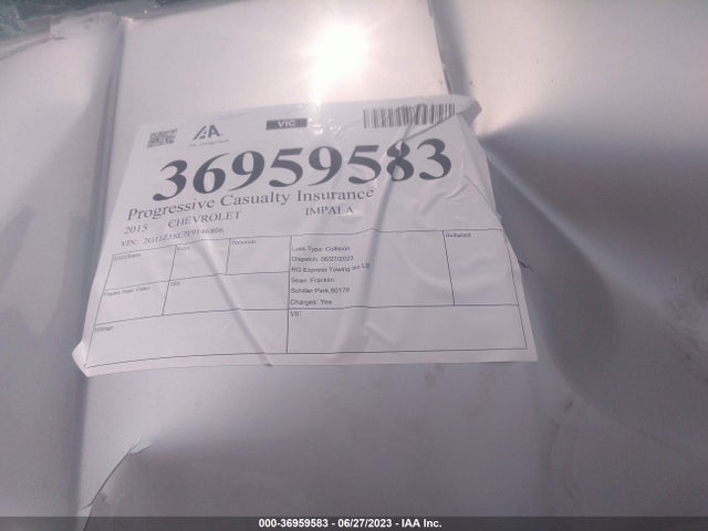 Chevrolet IMPALA LS 2015 2G11Z5SL7F9146806 Image 15