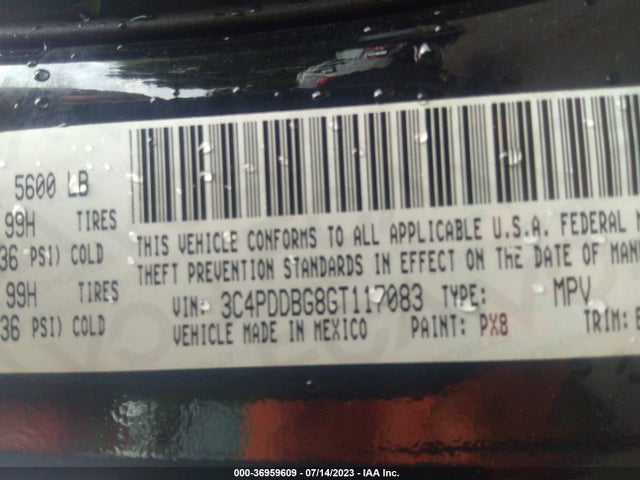 Dodge Journey Sxt 2016 3C4PDDBG8GT117083 Image 9