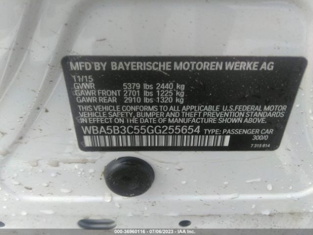 WBA5B3C55GG255654 BMW 5 Series 535i Xdrive